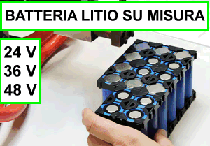 batteria litio su misura